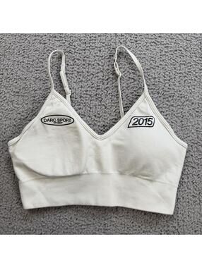 Darc Sport Wolves 2015 SHE Seamless Sports Bra White Adjustable Bodybuilding Gym
